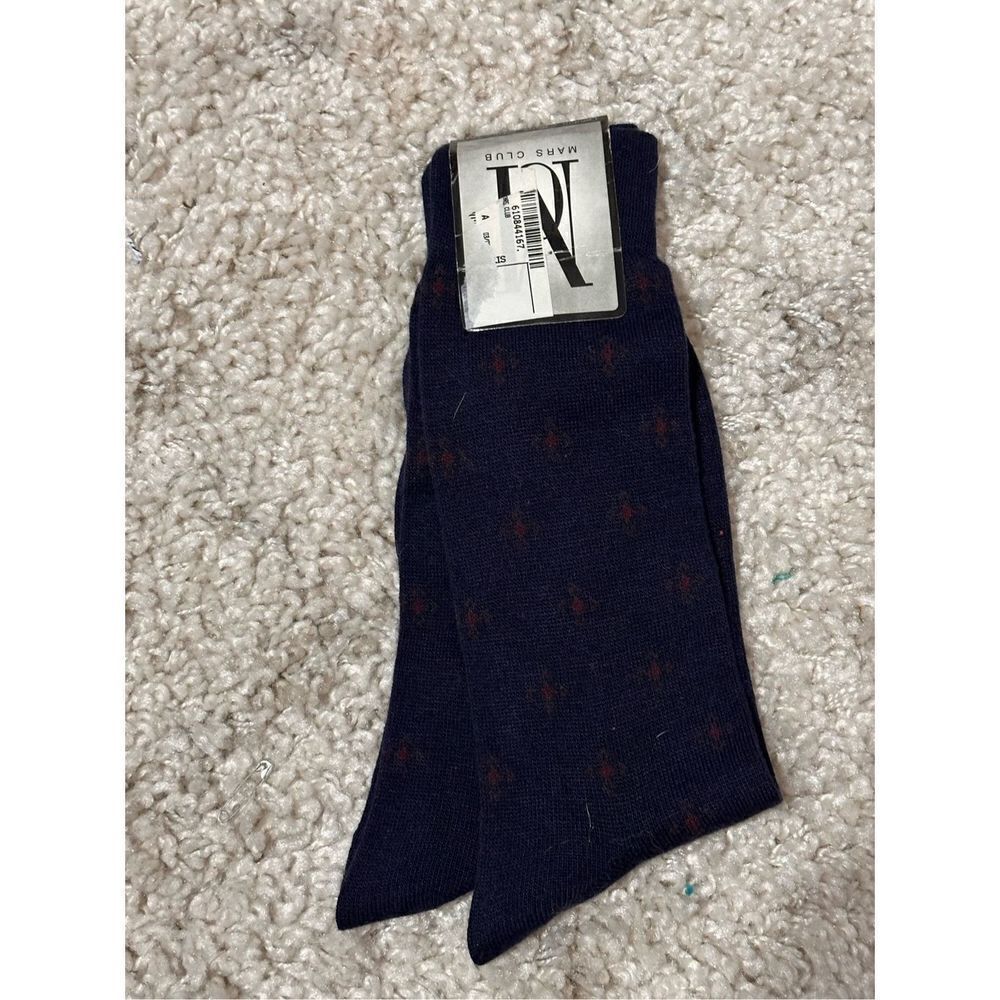 NEW WITH TAGS MARS CLUB MEN SOCKS BLUE
